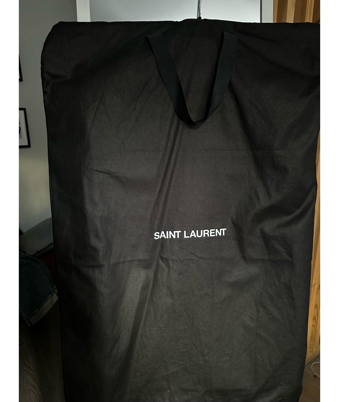 SAINT LAURENT Черный шерстяной пиджак, фото 8