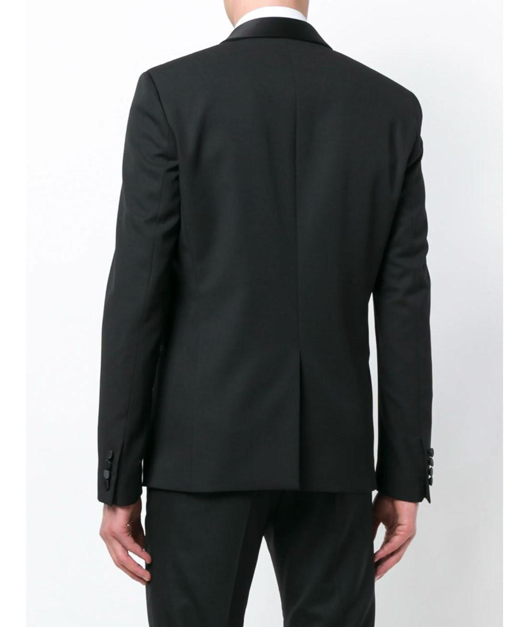 SAINT LAURENT Черный шерстяной пиджак, фото 2