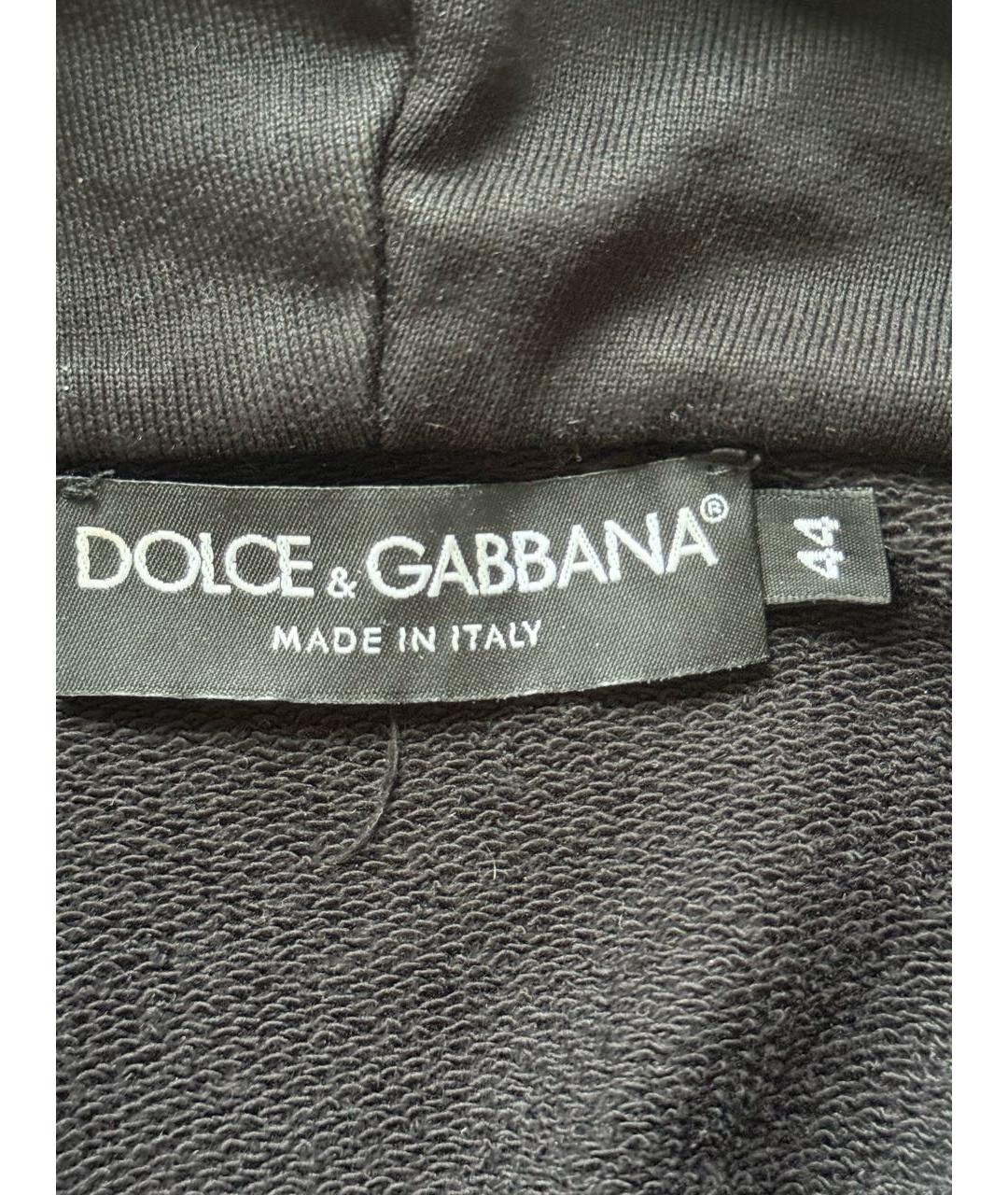DOLCE&GABBANA Черный хлопковый спортивный костюм, фото 5