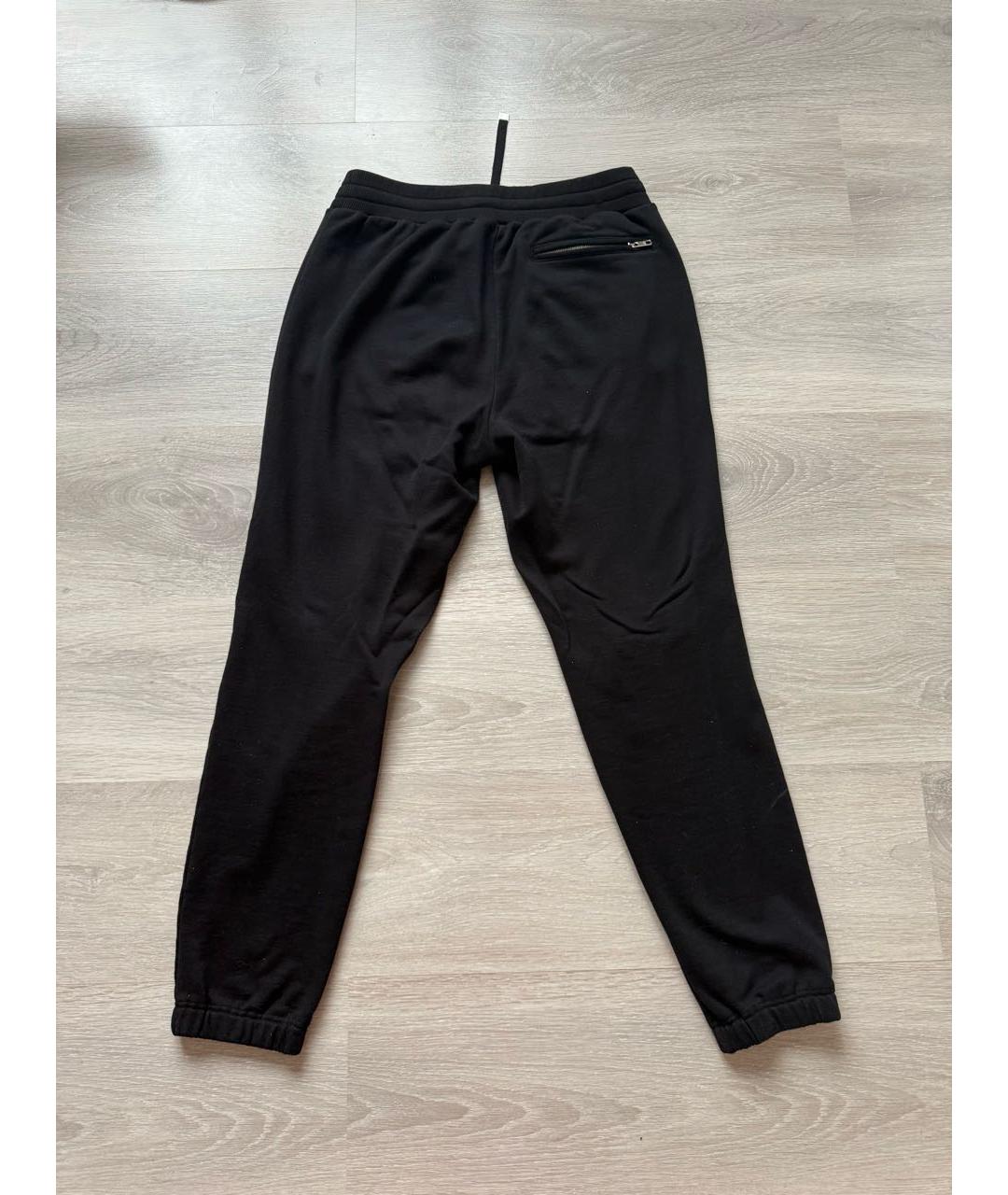 DOLCE&GABBANA Черный хлопковый спортивный костюм, фото 2