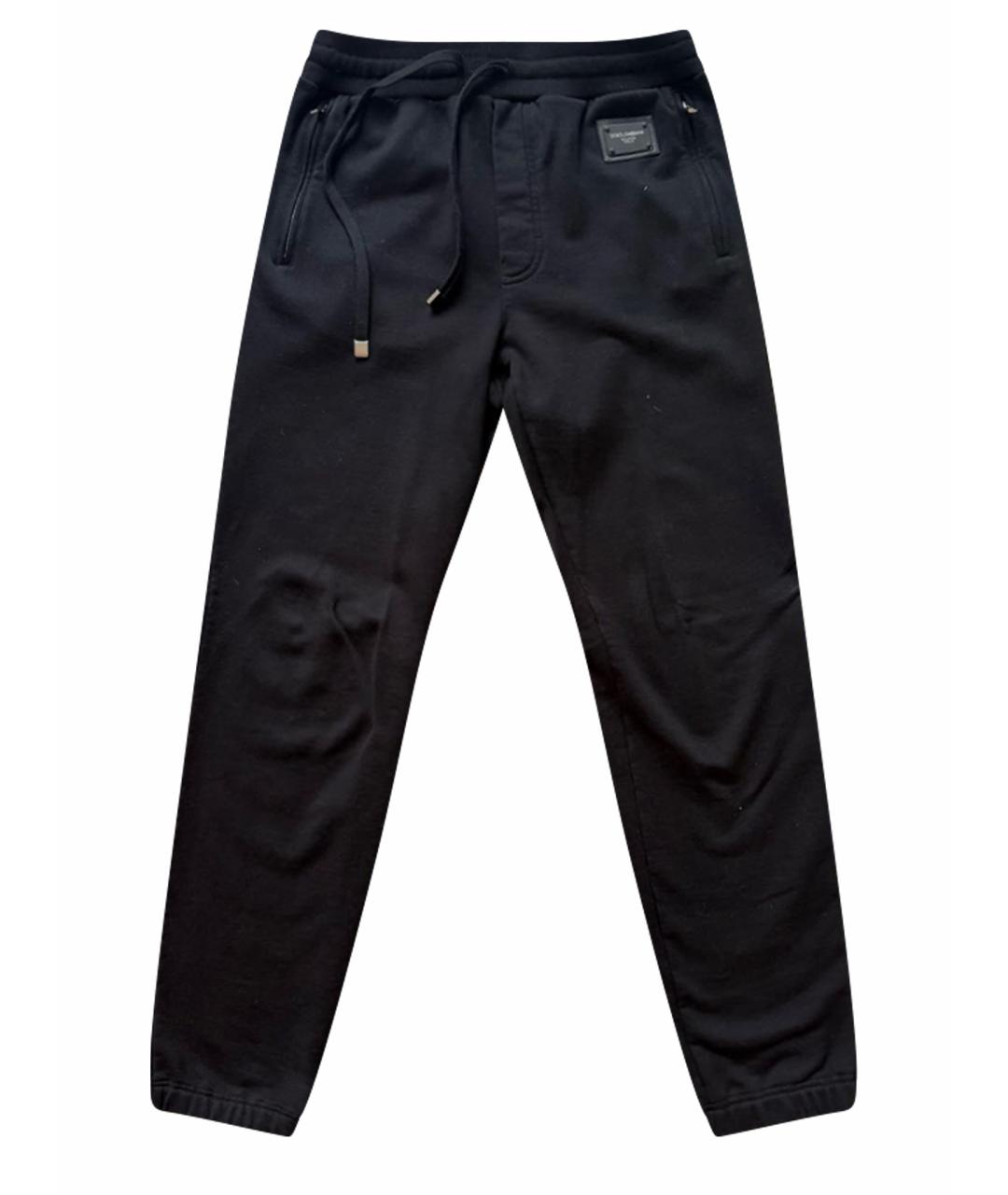 DOLCE&GABBANA Черный хлопковый спортивный костюм, фото 1