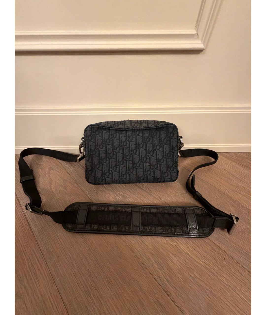 CHRISTIAN DIOR Темно-синяя деним сумка на плечо, фото 3