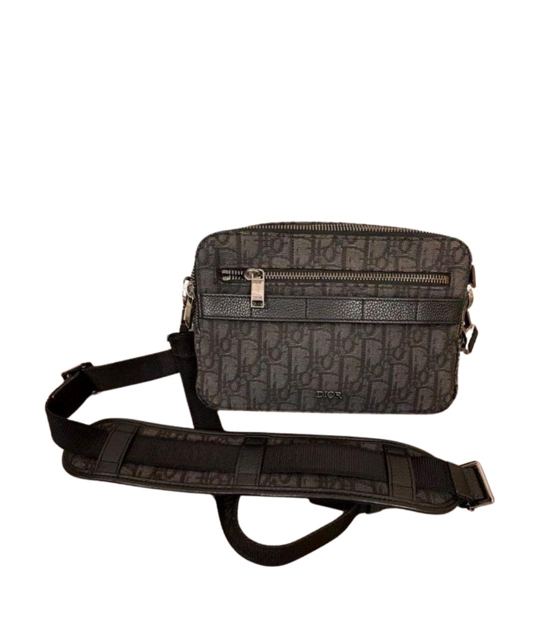 CHRISTIAN DIOR Темно-синяя деним сумка на плечо, фото 1