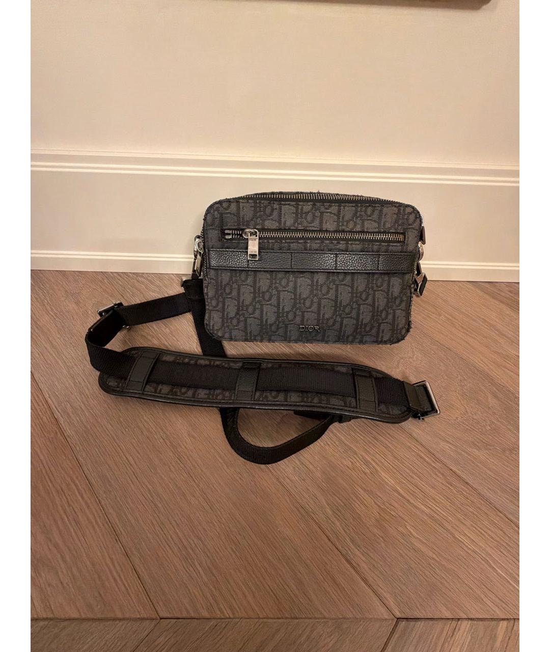 CHRISTIAN DIOR Темно-синяя деним сумка на плечо, фото 6