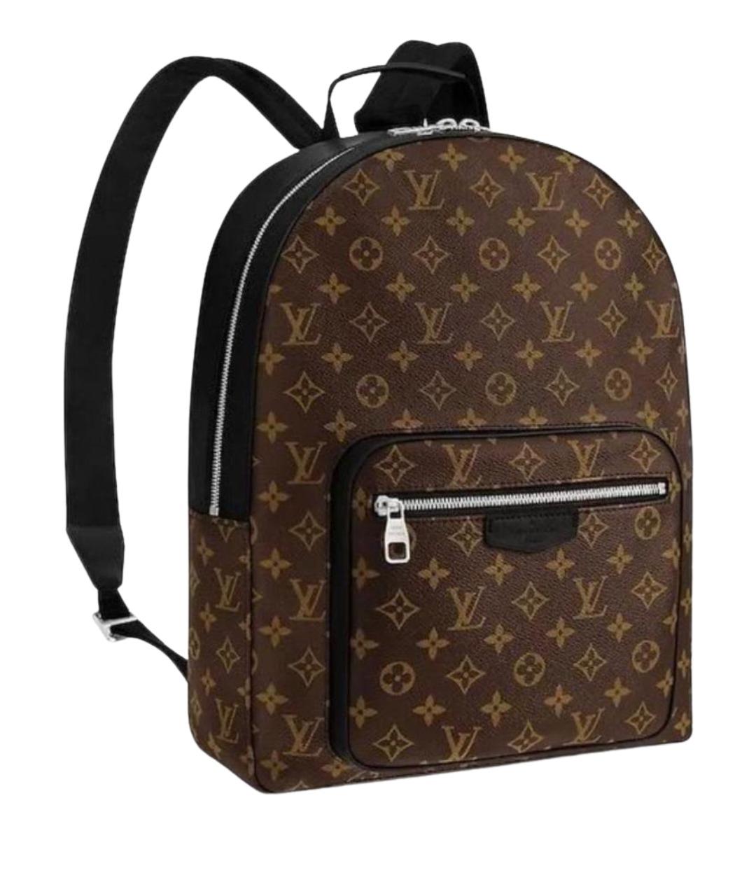 LOUIS VUITTON Коричневый кожаный рюкзак, фото 1