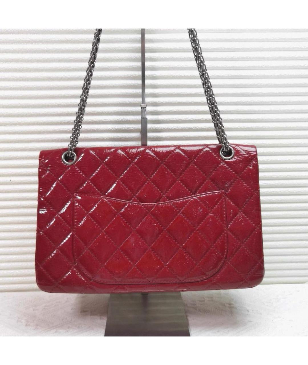 CHANEL Красная кожаная сумка через плечо, фото 2