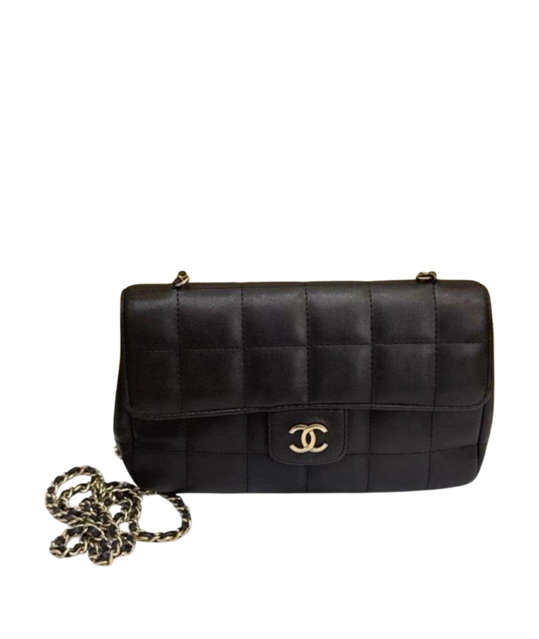 CHANEL Черная кожаная сумка через плечо, фото 1