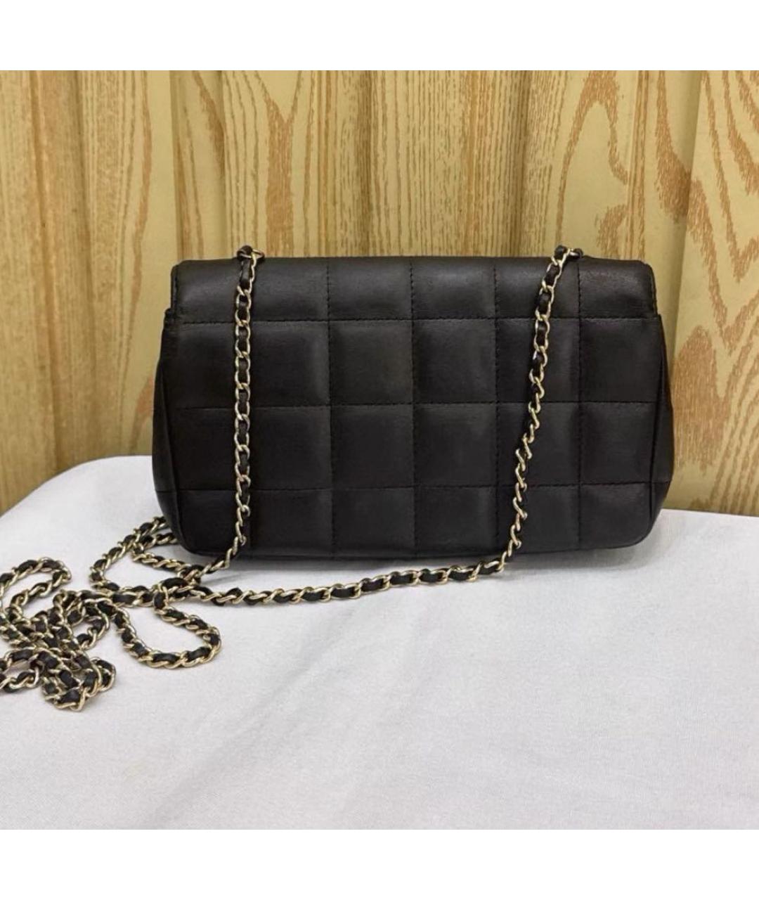 CHANEL Черная кожаная сумка через плечо, фото 3
