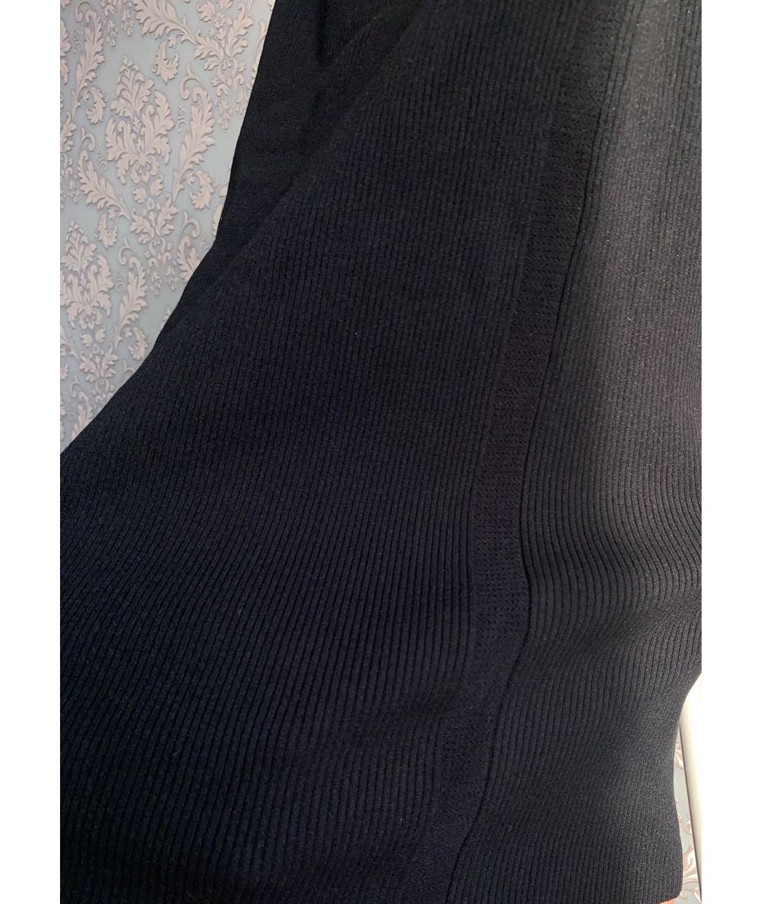 PINKO Черная полиэстеровая юбка миди, фото 2