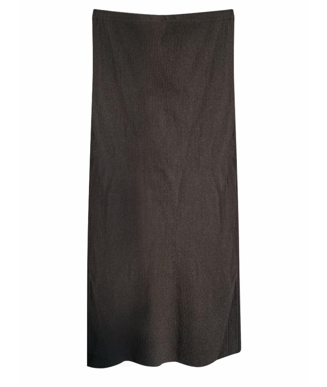 PINKO Черная полиэстеровая юбка миди, фото 1