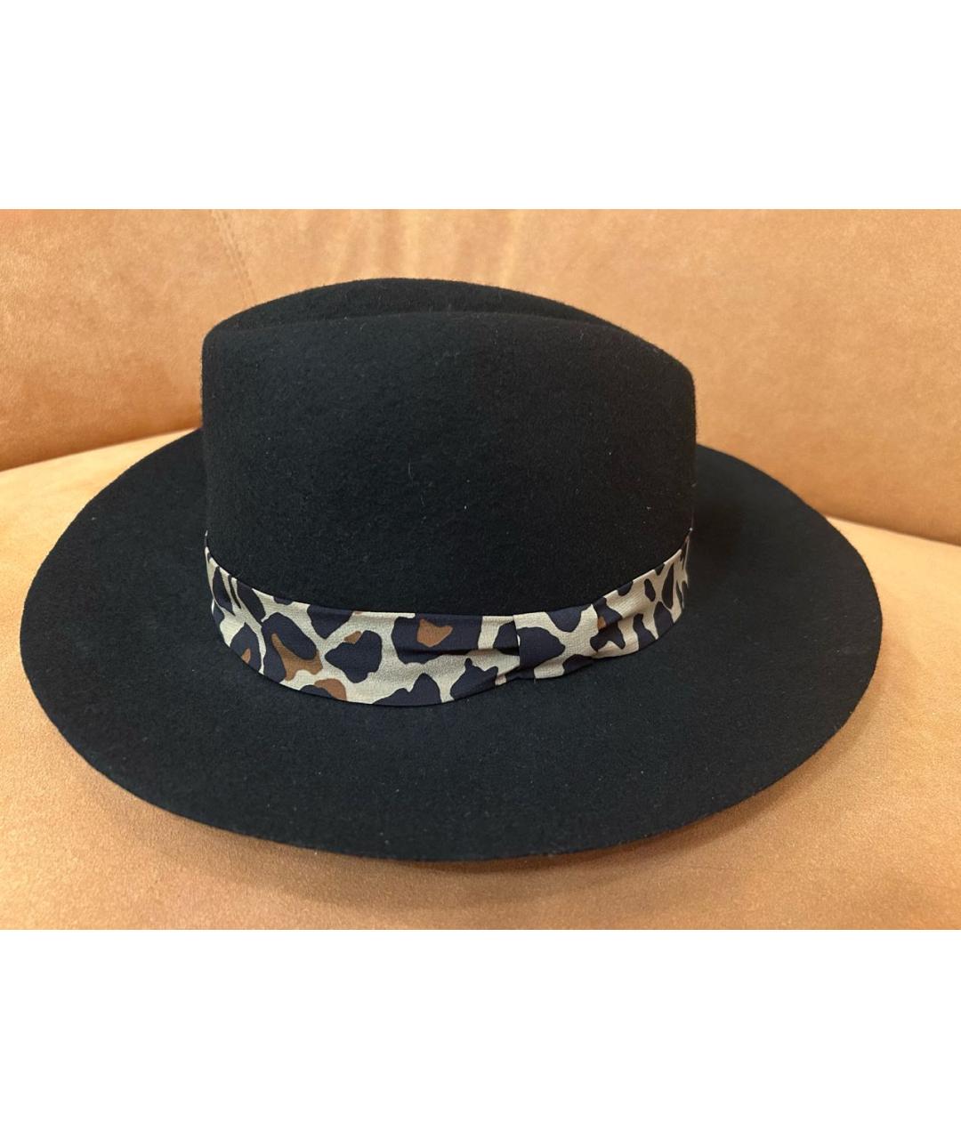 MAX MARA Черная шерстяная шляпа, фото 5