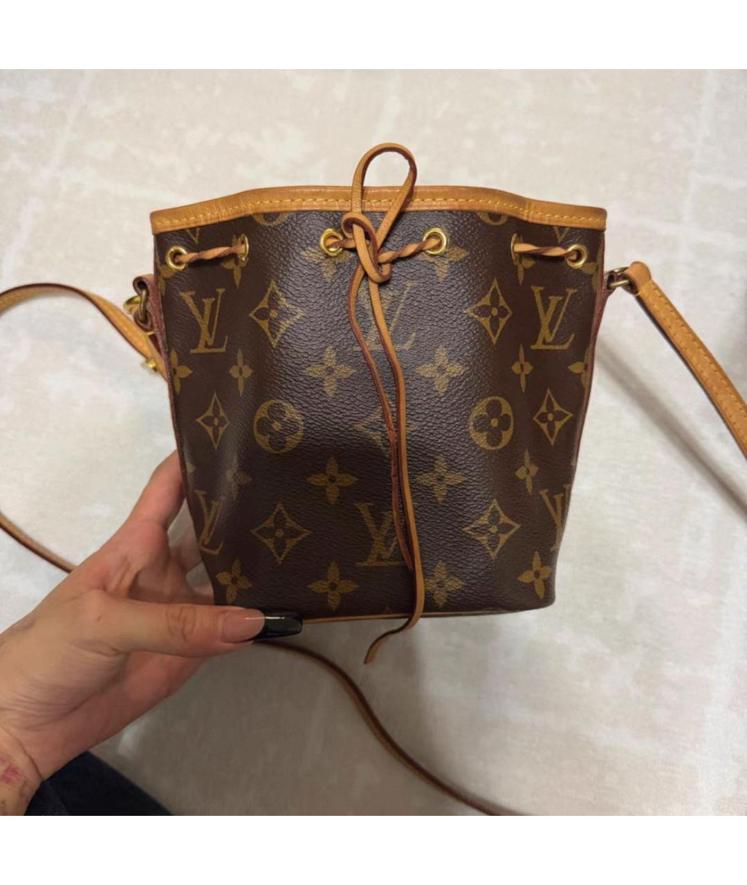 LOUIS VUITTON Коричневая сумка через плечо, фото 5