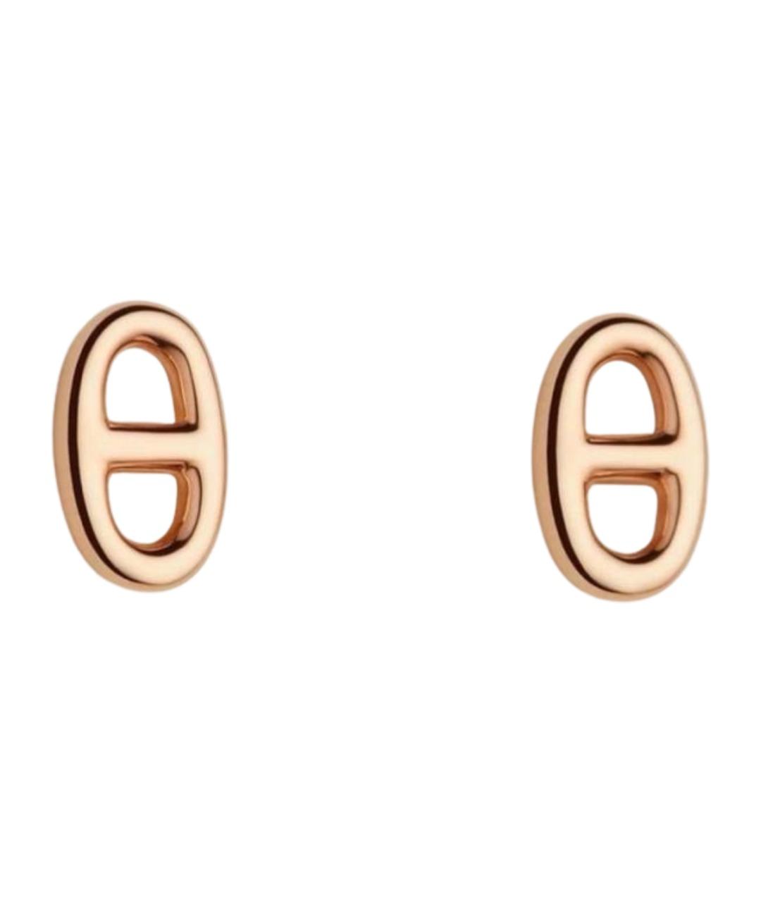 HERMES Золотые серьги из розового золота, фото 1