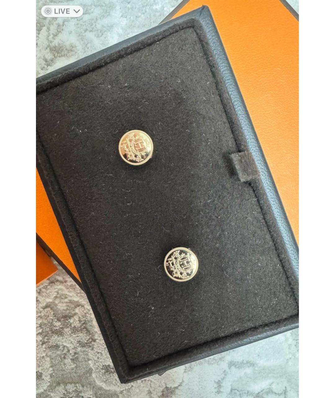 HERMES Золотые серьги из розового золота, фото 2