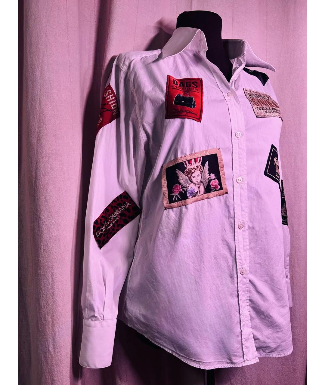 DOLCE&GABBANA Белая хлопковая рубашка, фото 2