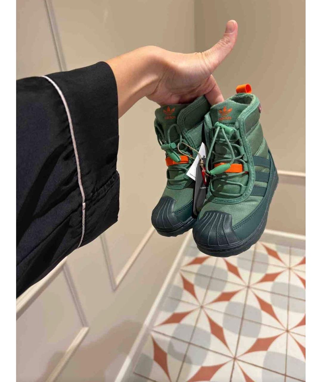 ADIDAS Зеленые синтетические ботинки, фото 6