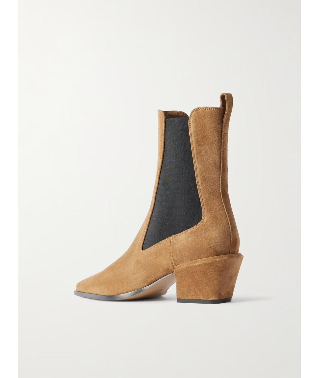 PARIS TEXAS Бежевые замшевые ботинки, фото 3