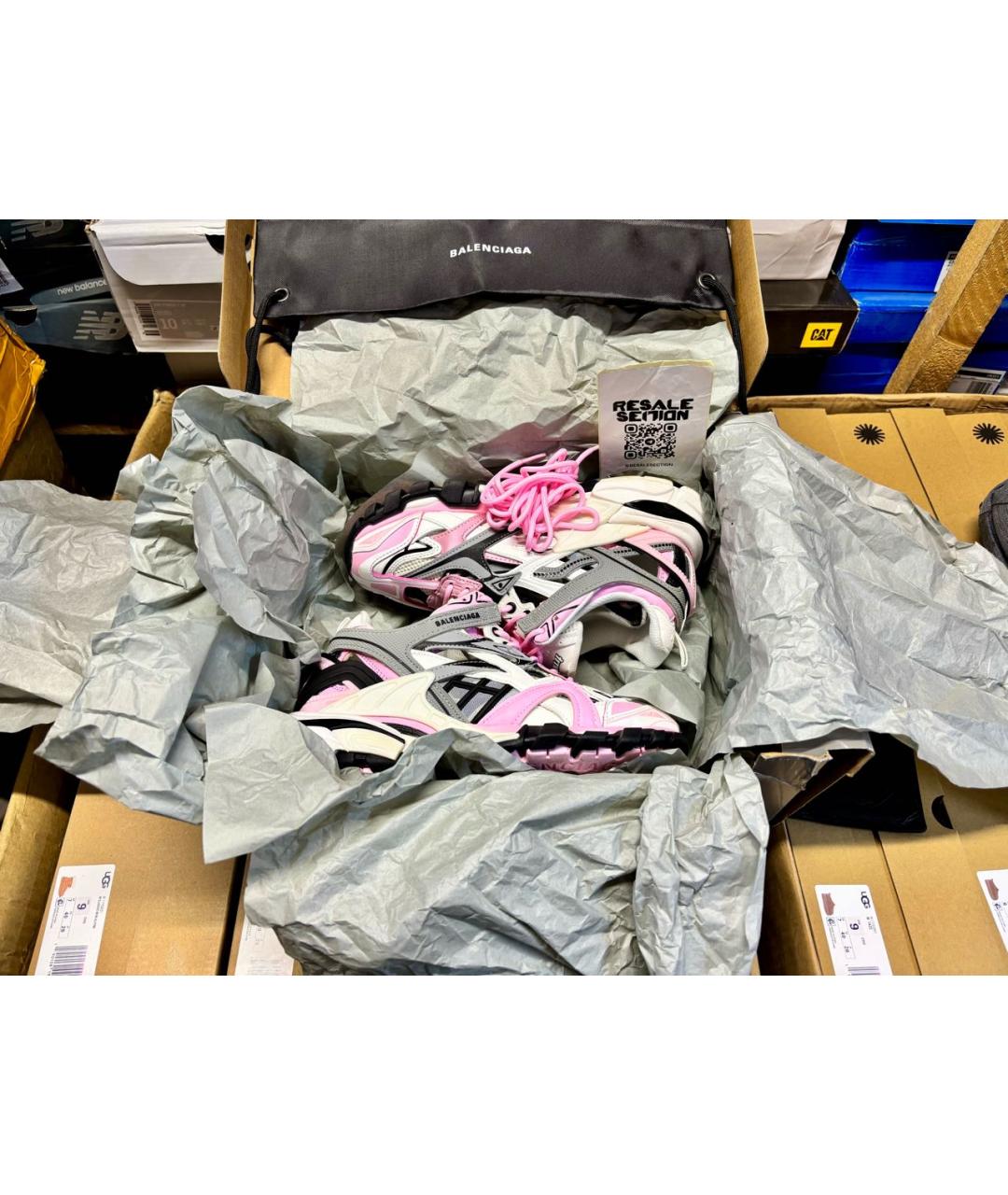 BALENCIAGA Розовые кроссовки, фото 5