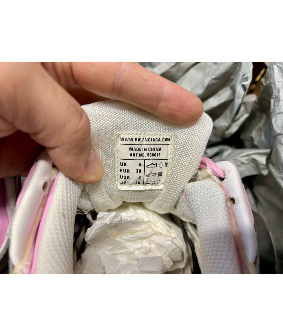 BALENCIAGA Розовые кроссовки, фото 7