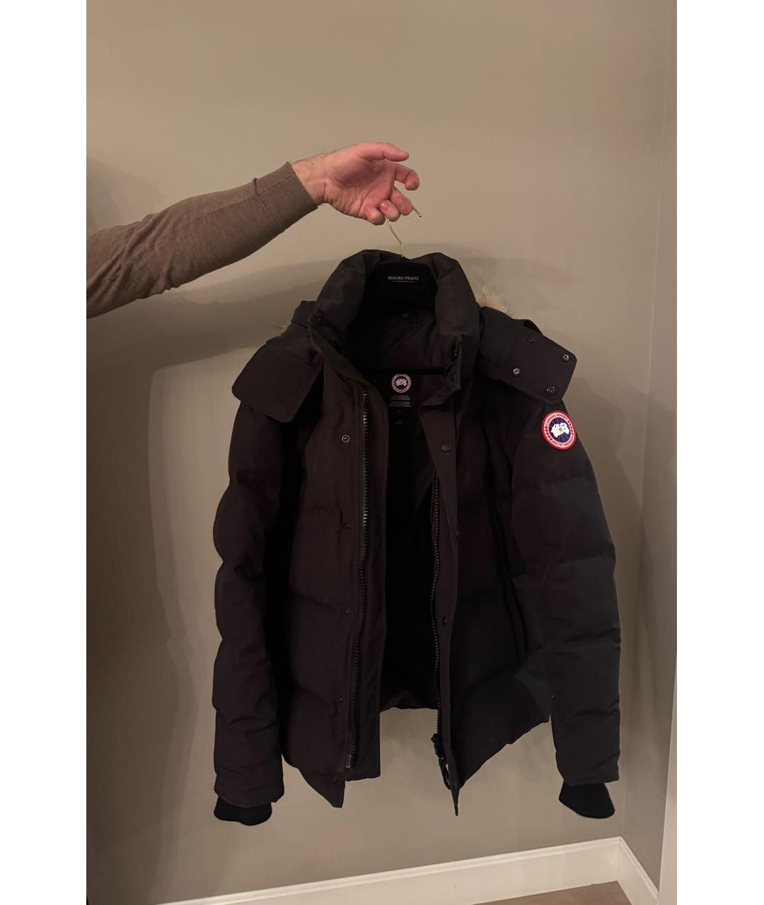 CANADA GOOSE Черный пуховик, фото 5