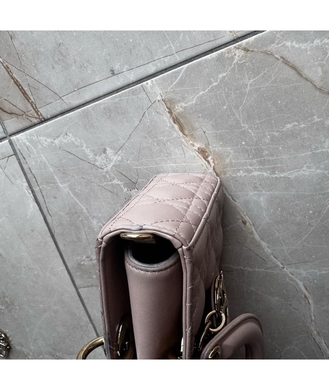 CHRISTIAN DIOR Кожаная сумка с короткими ручками, фото 8