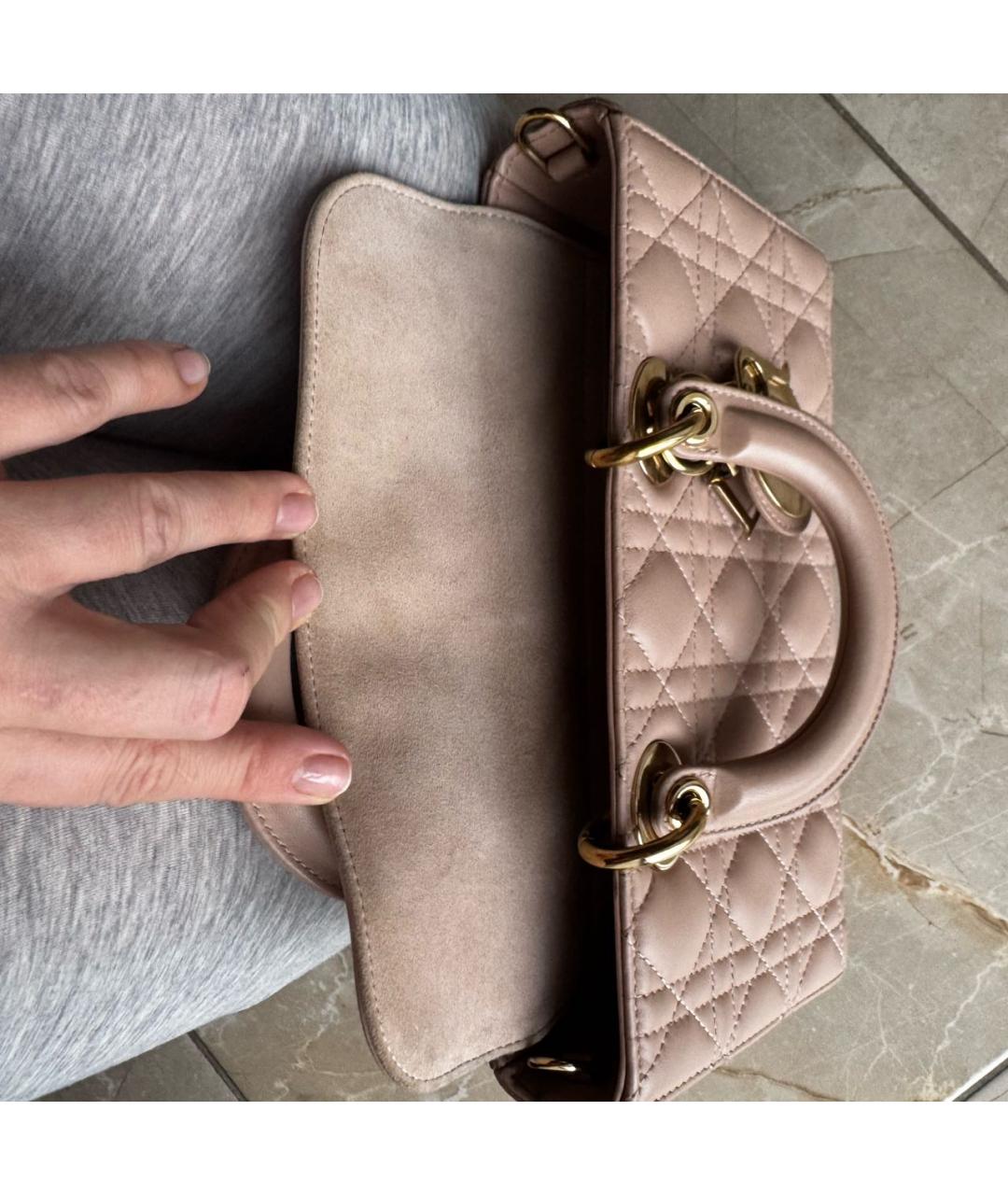 CHRISTIAN DIOR Кожаная сумка с короткими ручками, фото 3