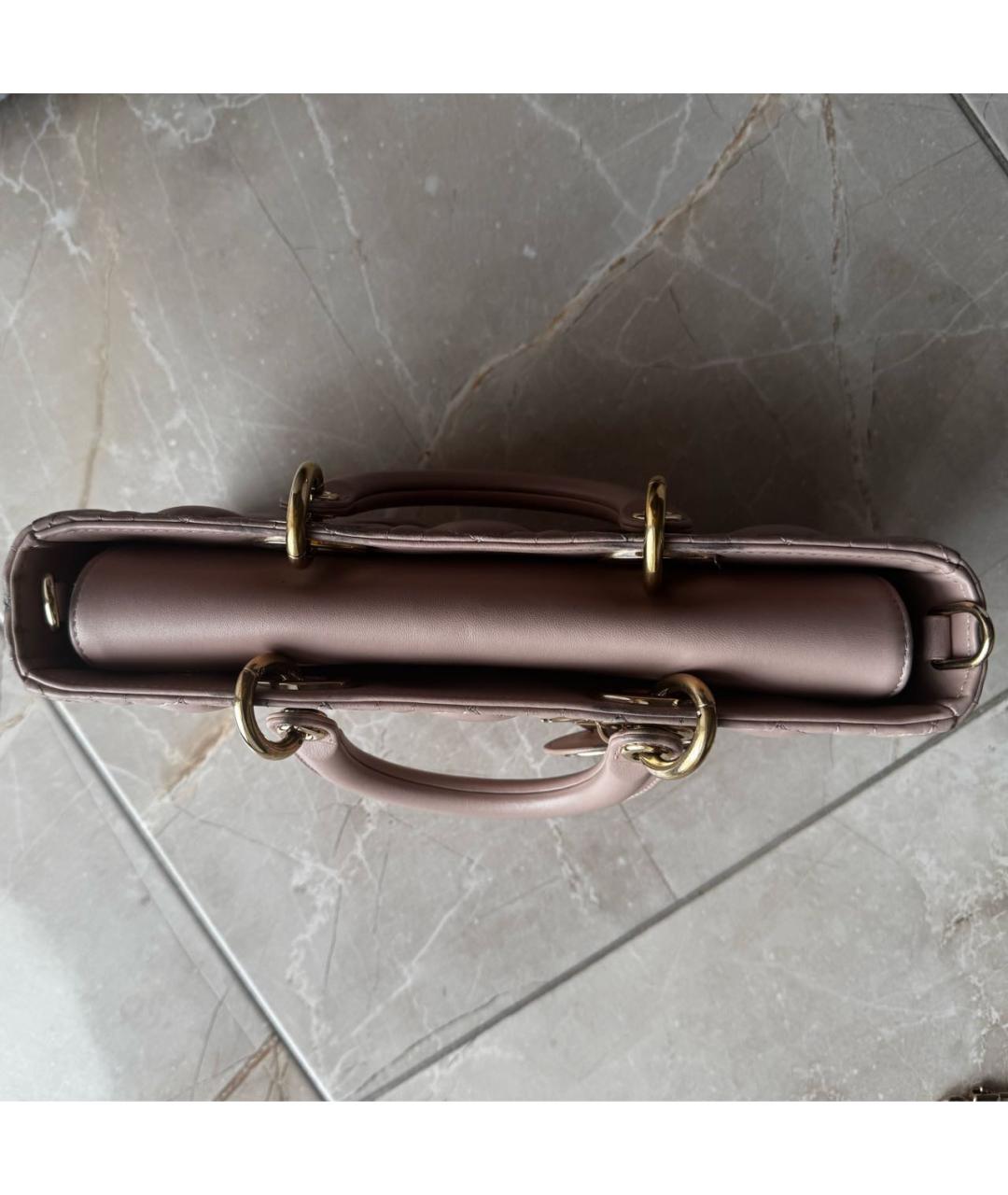 CHRISTIAN DIOR Кожаная сумка с короткими ручками, фото 6