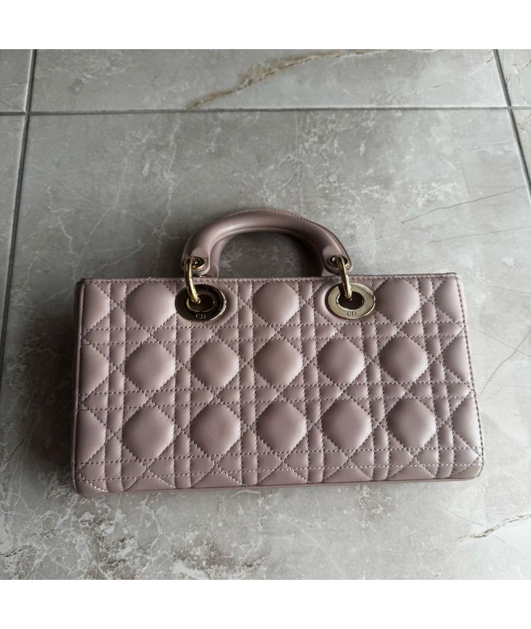 CHRISTIAN DIOR Кожаная сумка с короткими ручками, фото 2