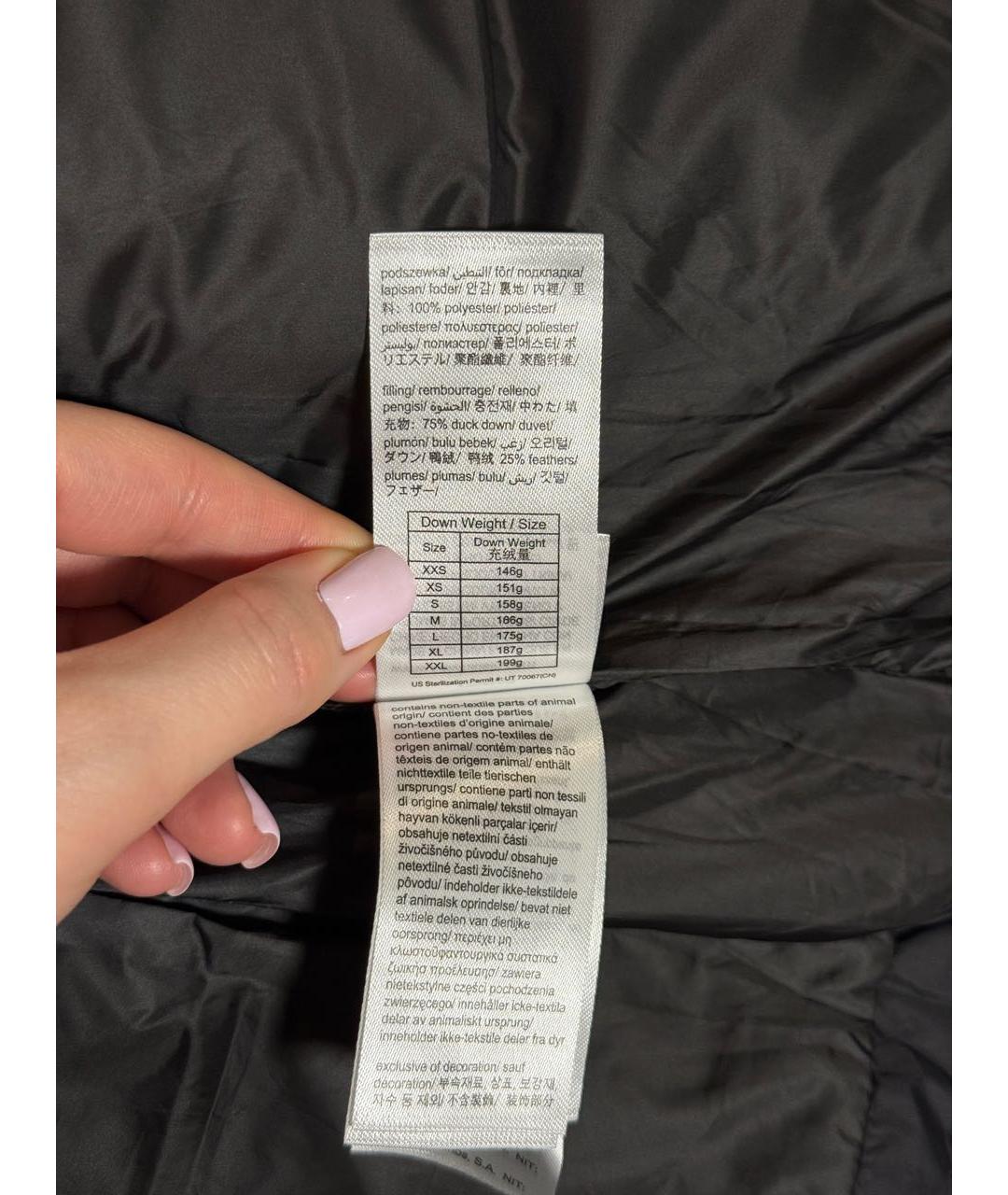 CALVIN KLEIN Черный полиэстеровый пуховик, фото 6
