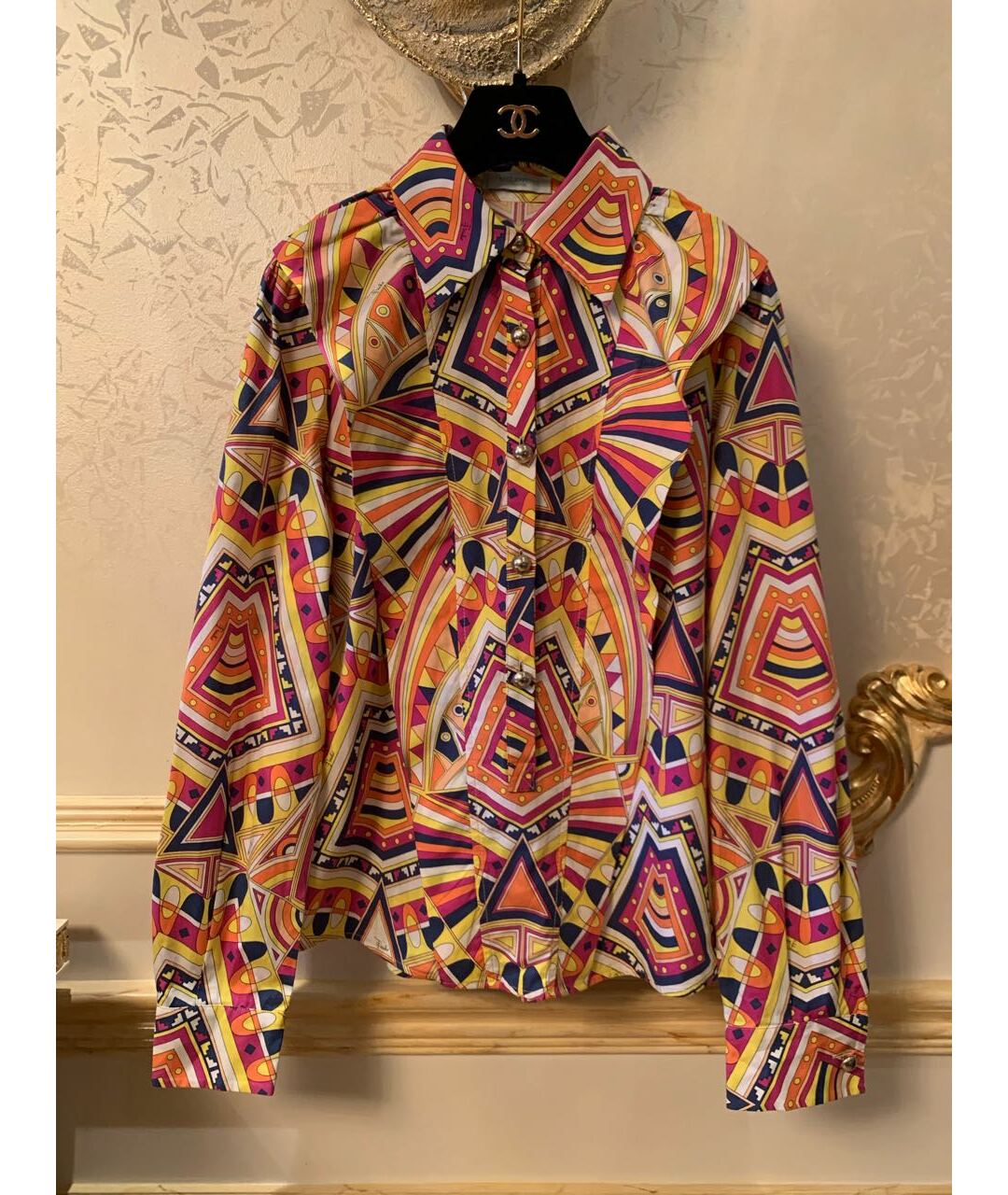 EMILIO PUCCI Мульти рубашка, фото 9