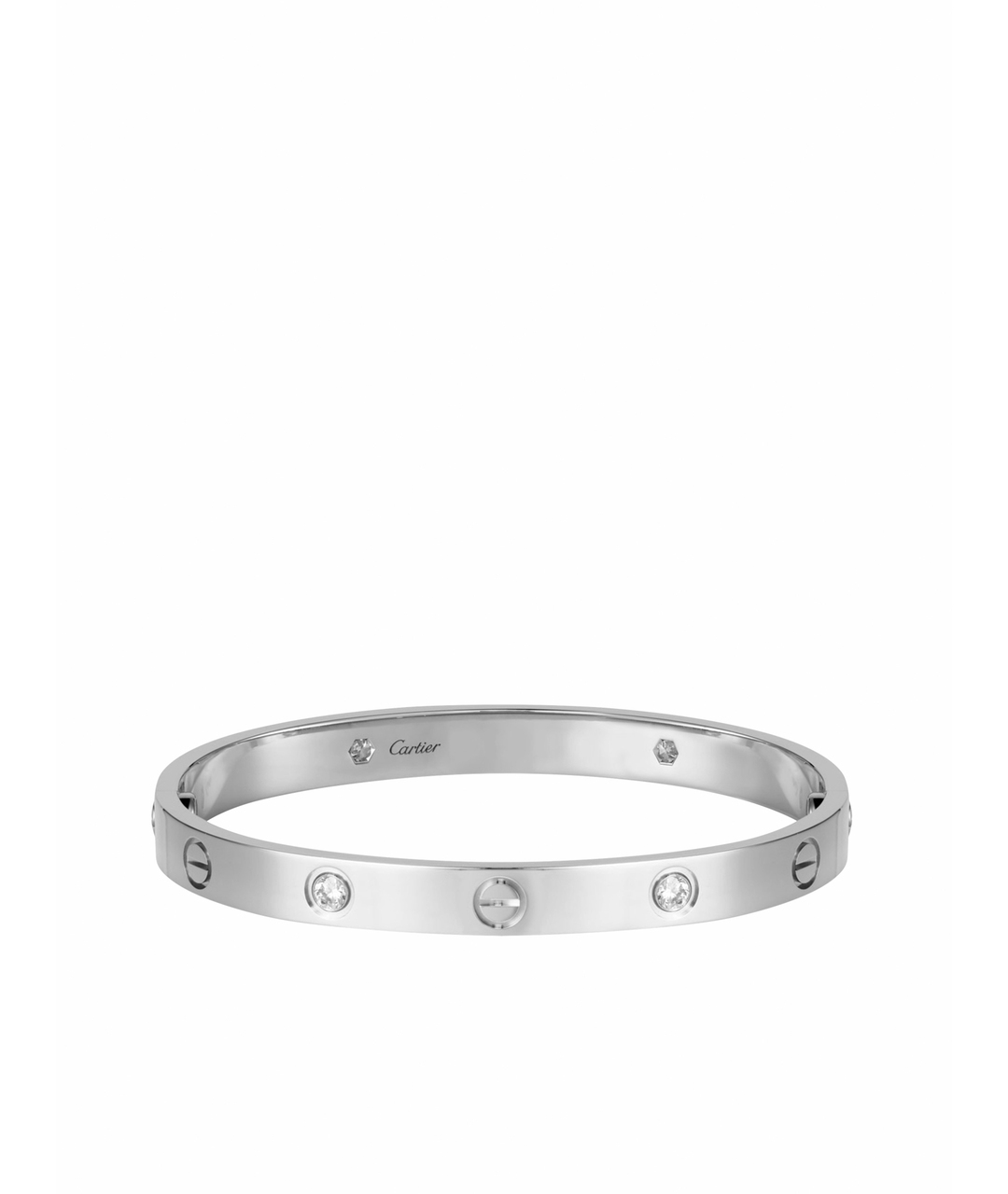 CARTIER Серебрянный браслет из белого золота, фото 1