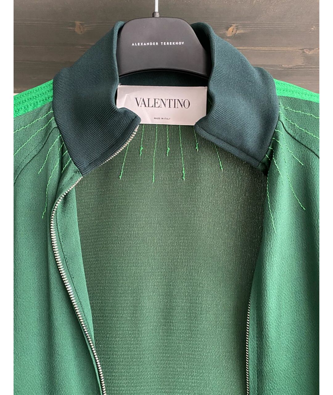 VALENTINO Зеленый вискозный костюм с брюками, фото 3