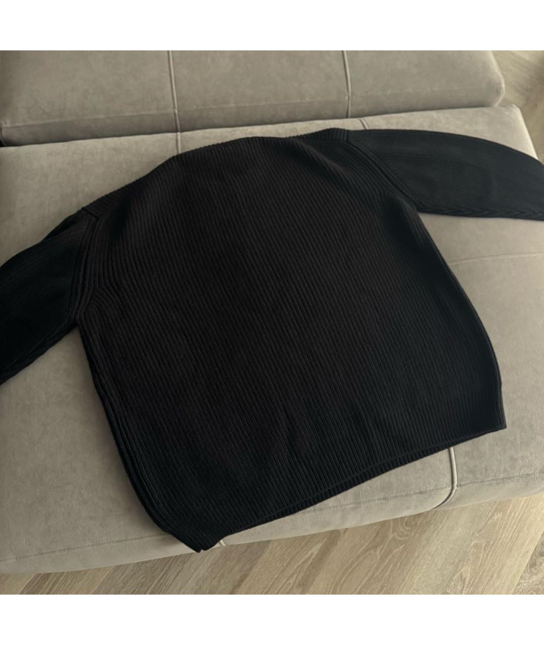 CELINE Черный шерстяной джемпер / свитер, фото 3