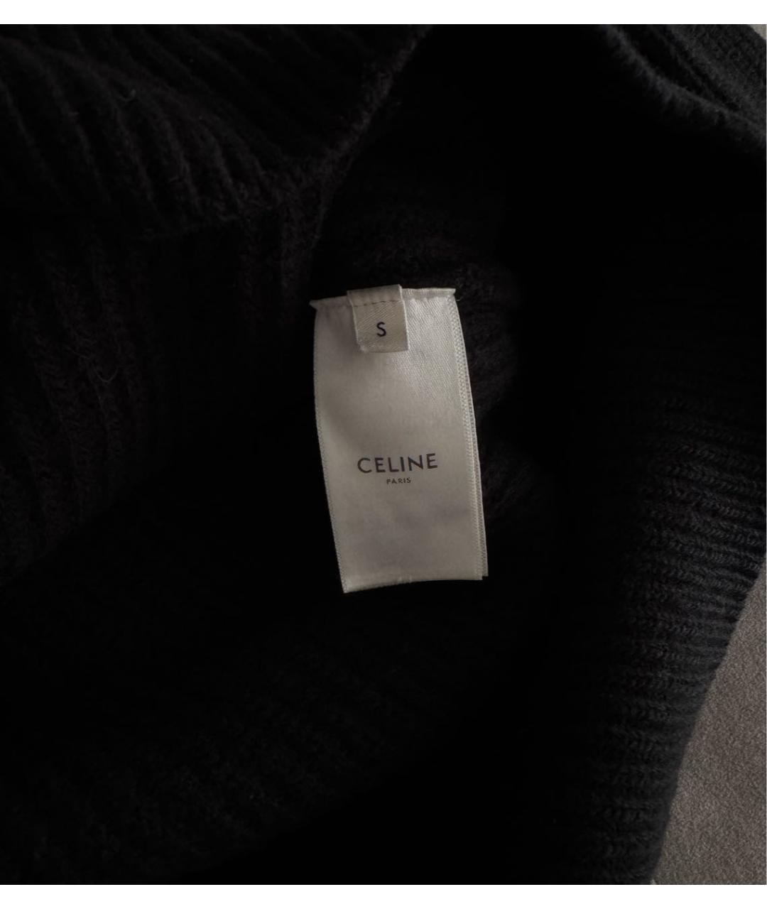 CELINE Черный шерстяной джемпер / свитер, фото 5