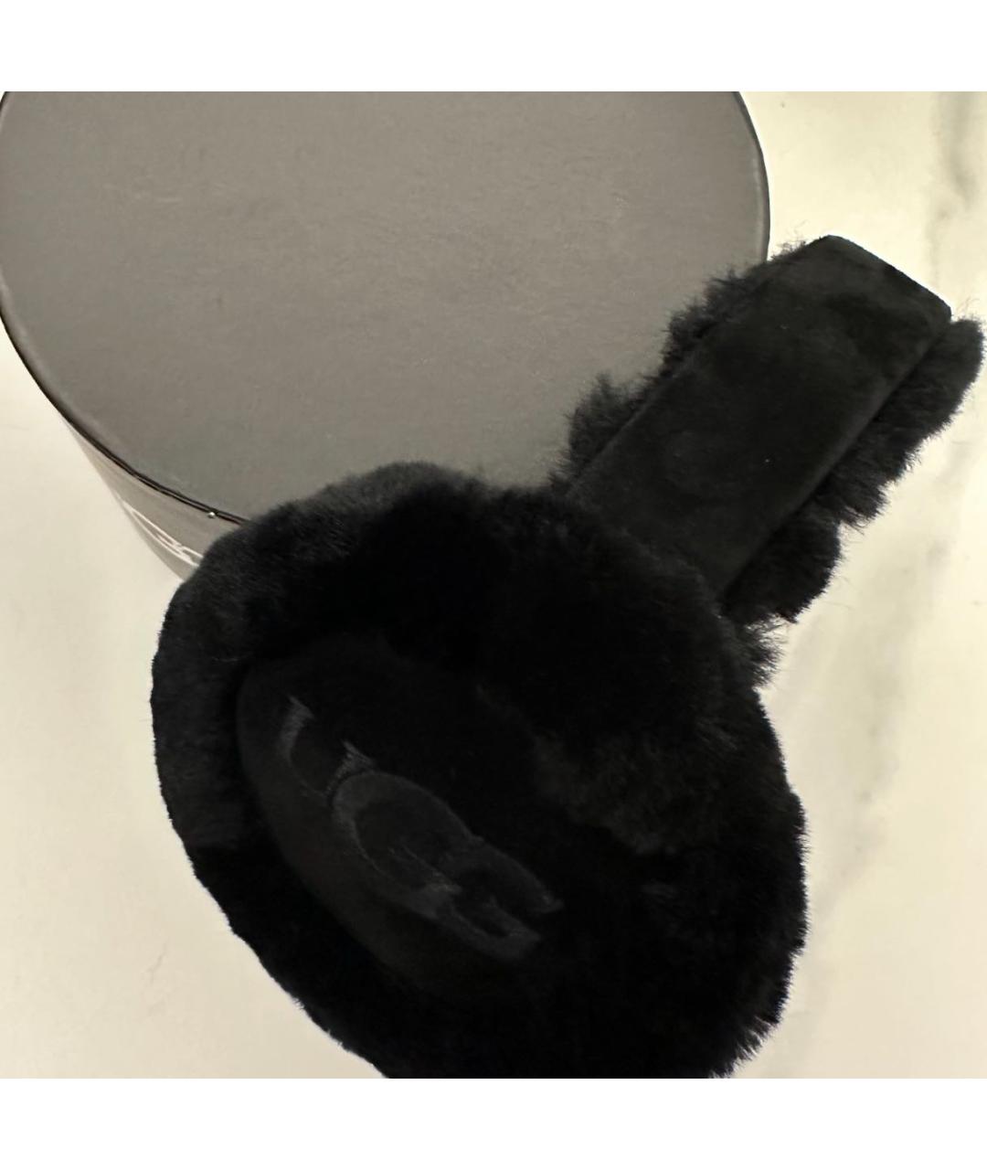 UGG AUSTRALIA Черные шерстяные наушники, фото 3
