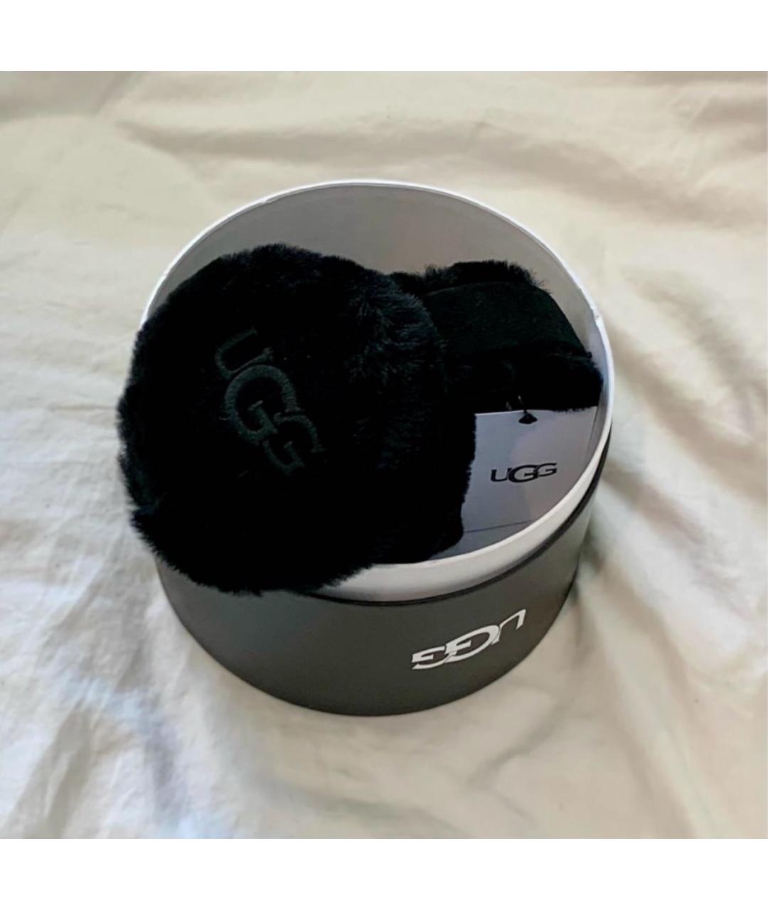 UGG AUSTRALIA Черные шерстяные наушники, фото 4