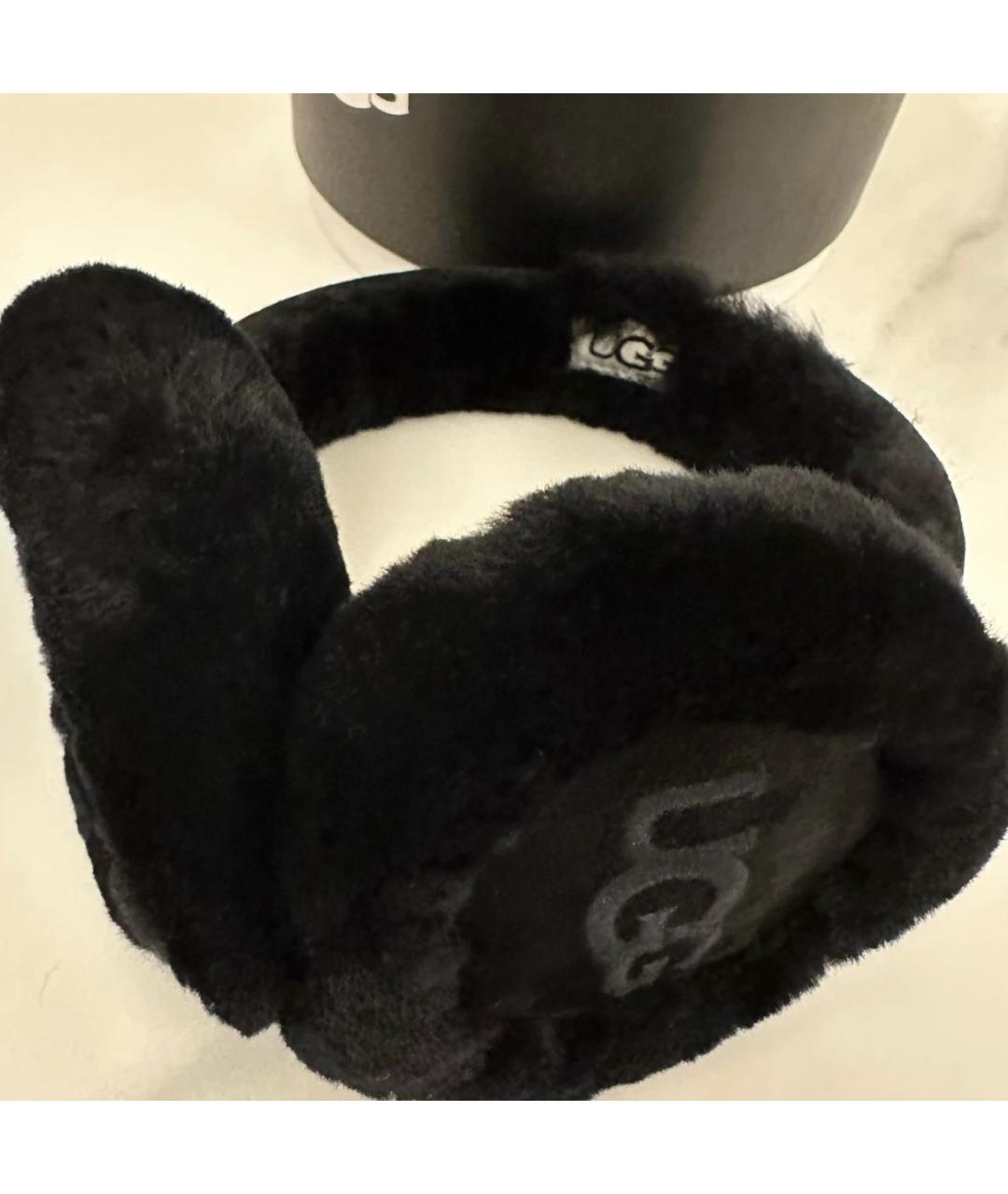 UGG AUSTRALIA Черные шерстяные наушники, фото 2