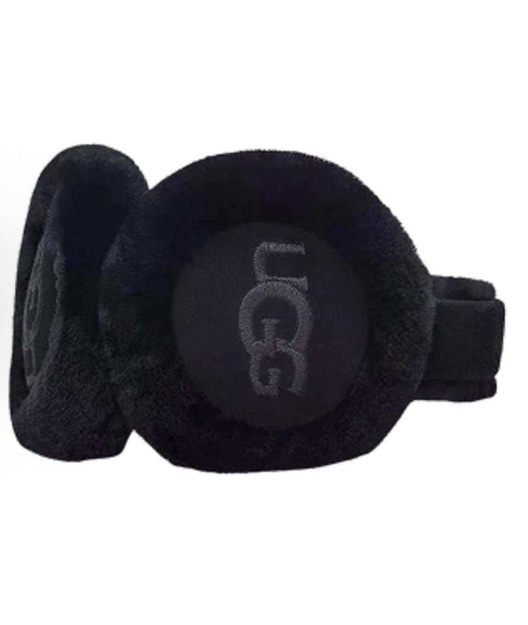 UGG AUSTRALIA Черные шерстяные наушники, фото 5