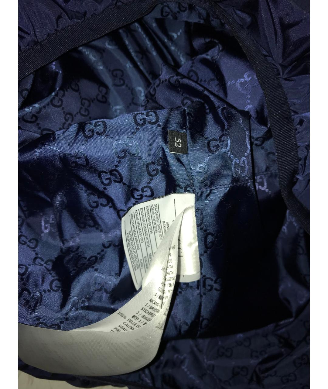 GUCCI Синяя полиэстеровая куртка, фото 9