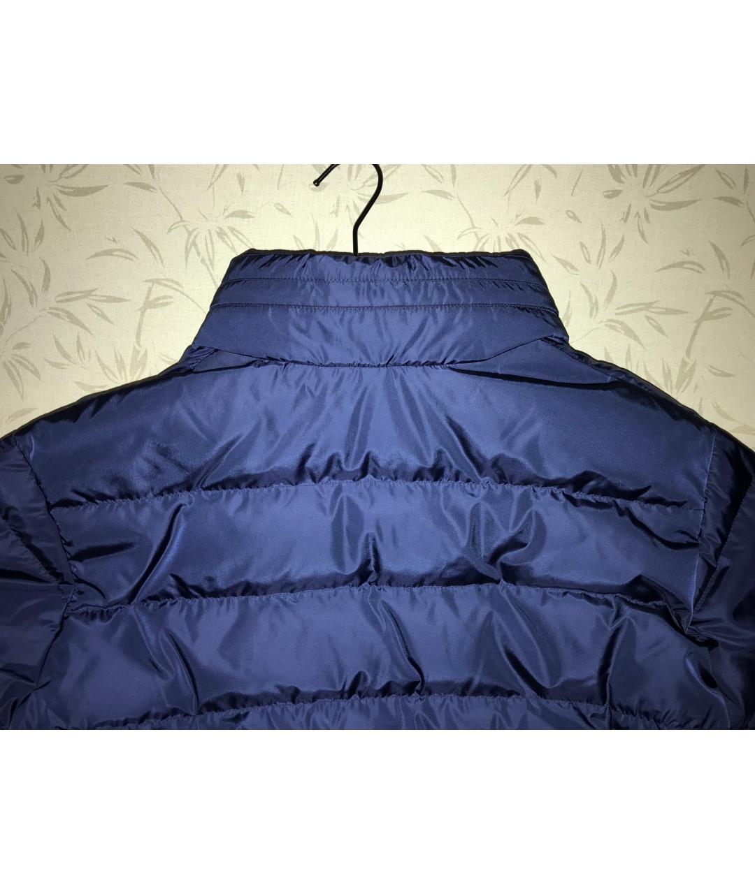 GUCCI Синяя полиэстеровая куртка, фото 6