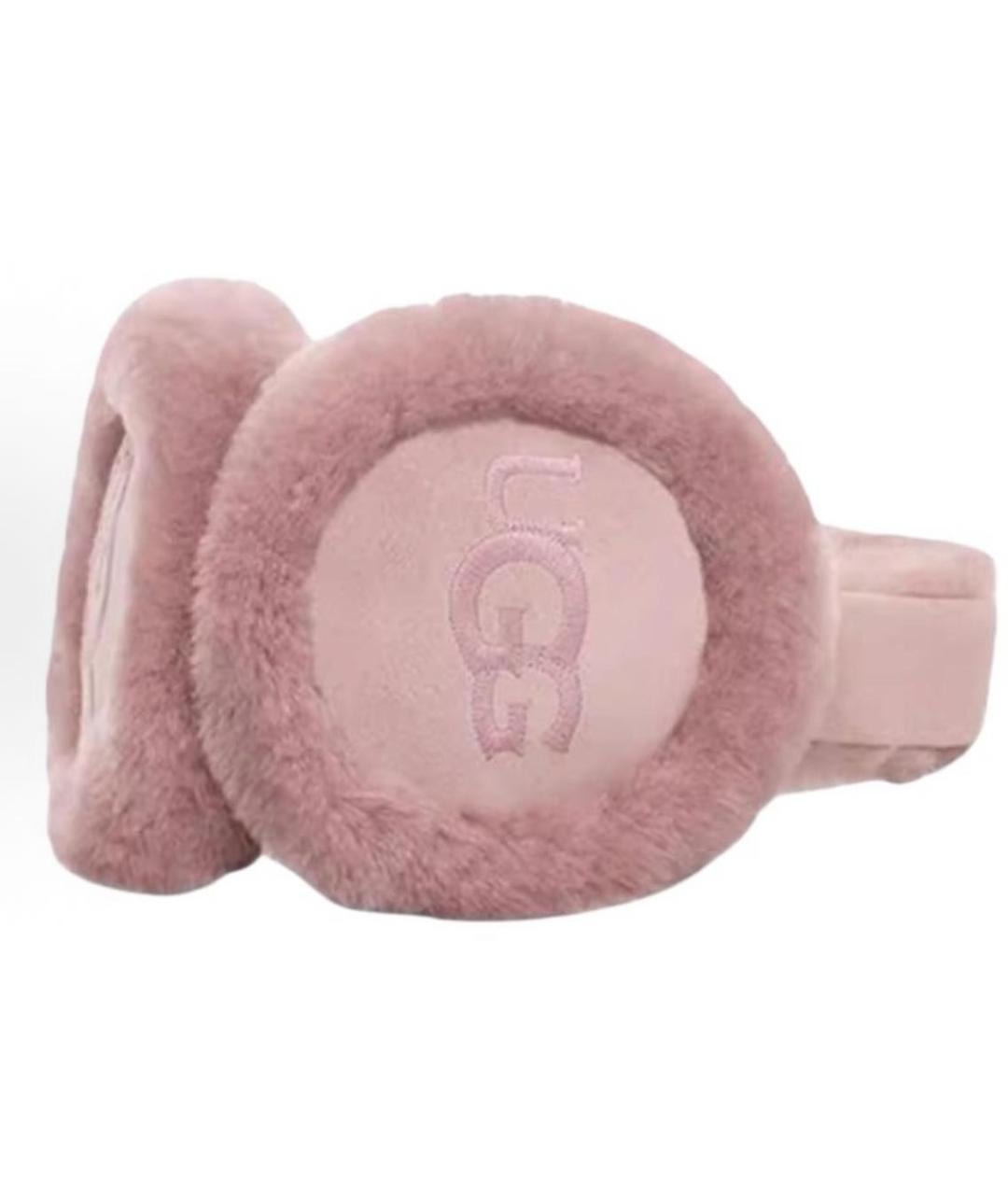 UGG AUSTRALIA Розовые шерстяные наушники, фото 3