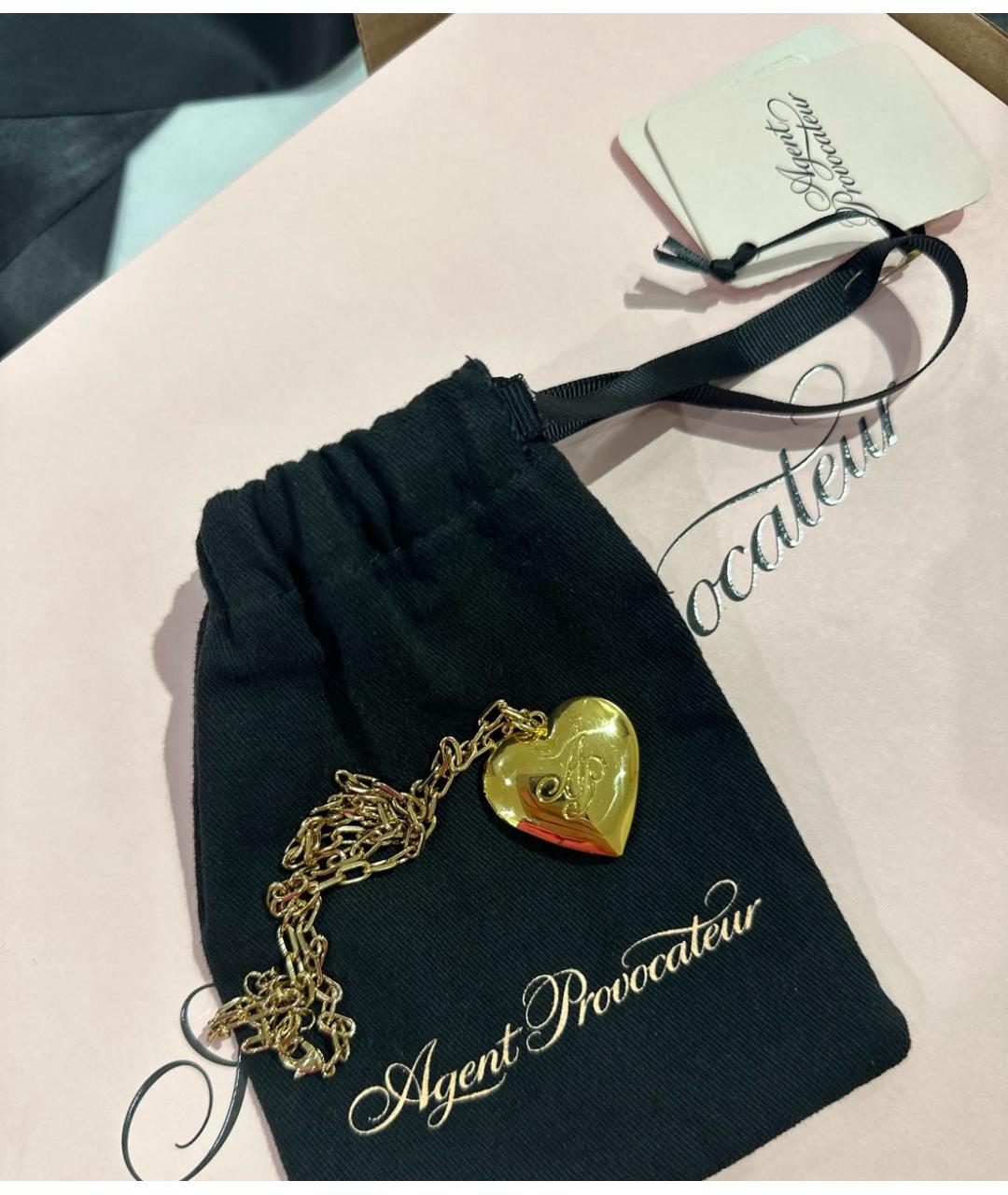 AGENT PROVOCATEUR Золотое металлическое колье, фото 2
