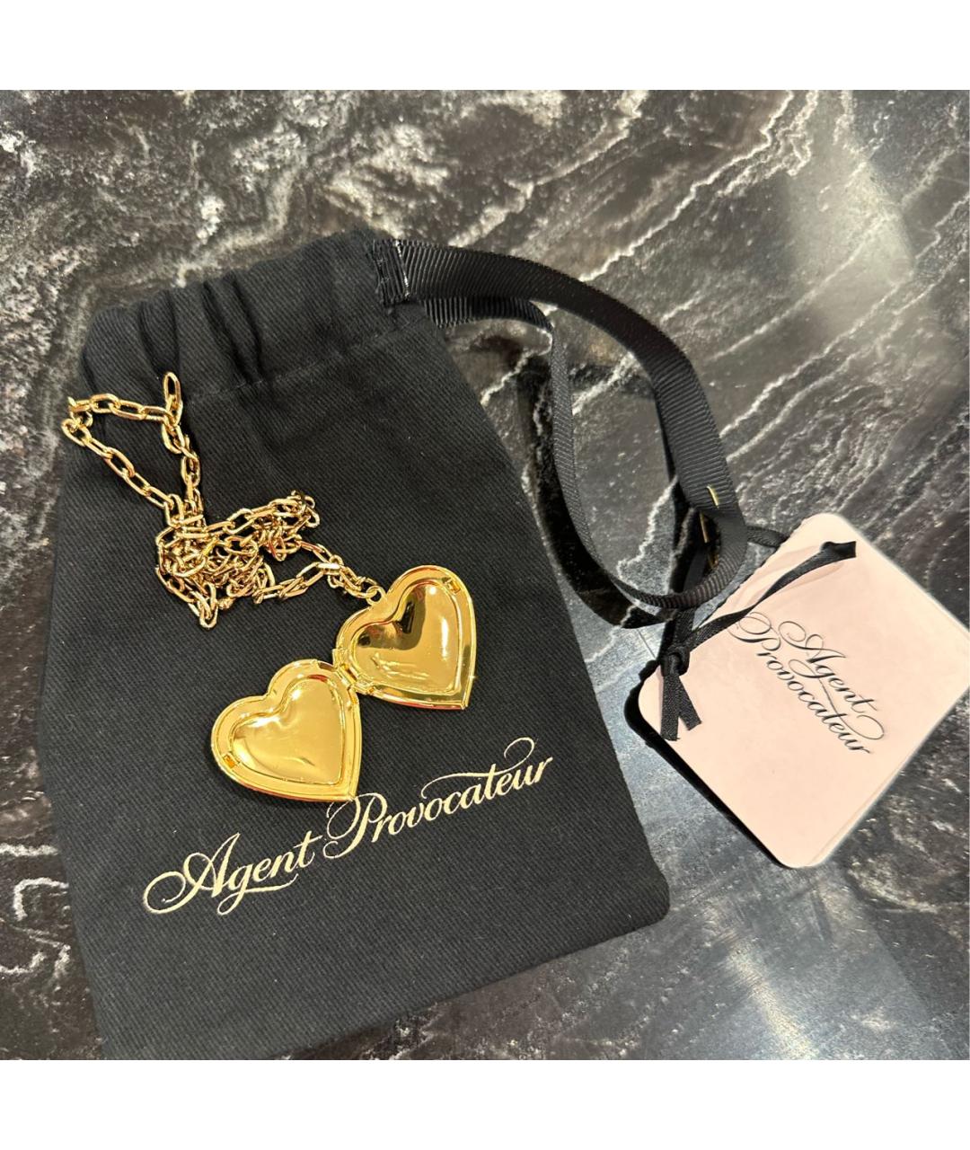 AGENT PROVOCATEUR Золотое металлическое колье, фото 3