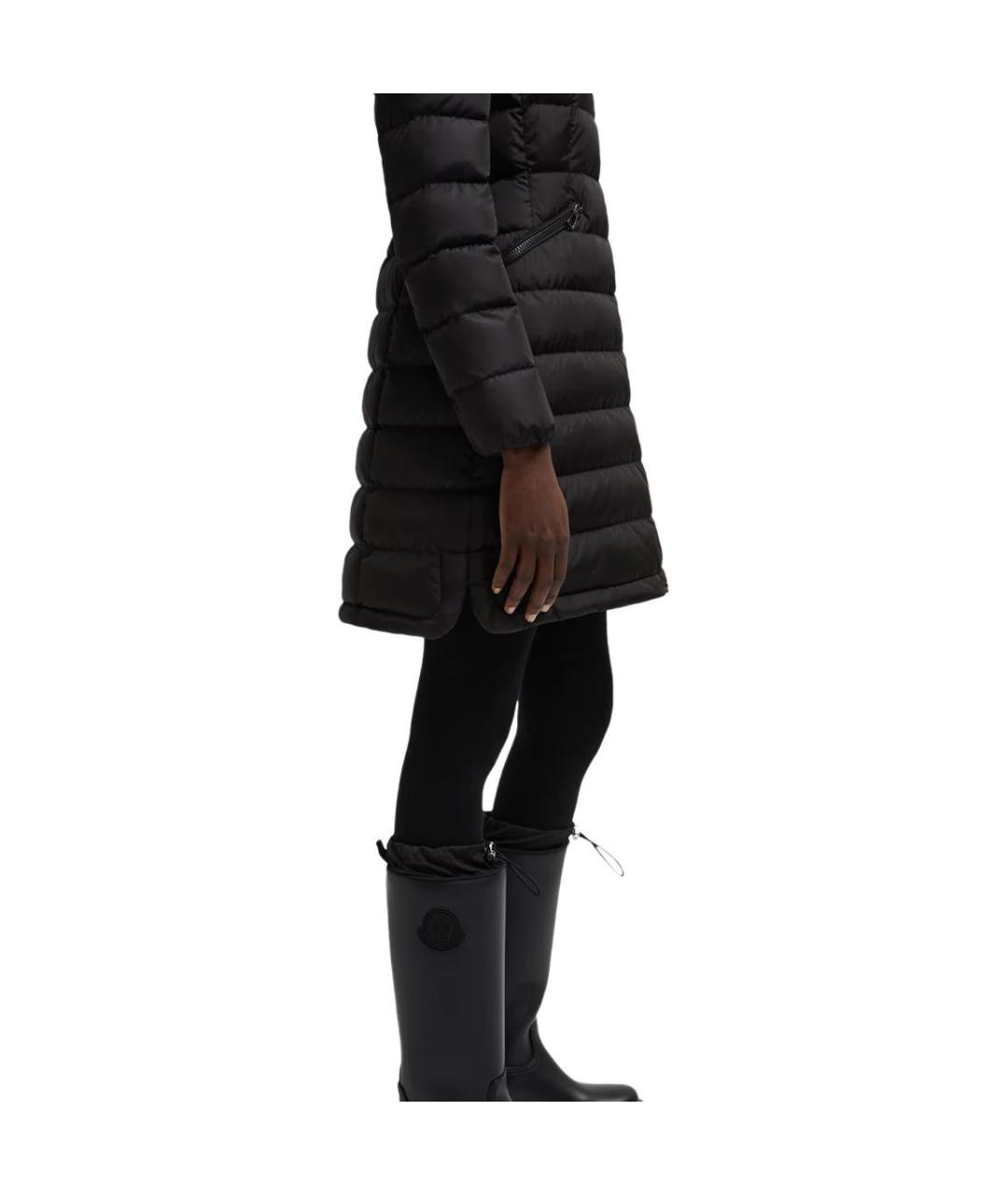 MONCLER Черный пуховик, фото 3
