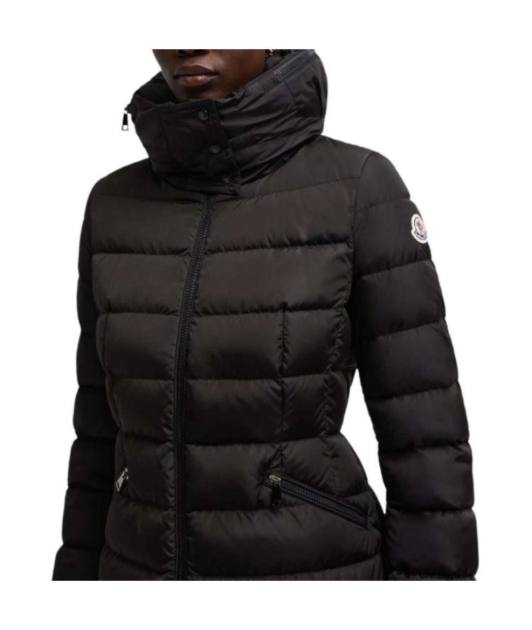 MONCLER Черный пуховик, фото 2