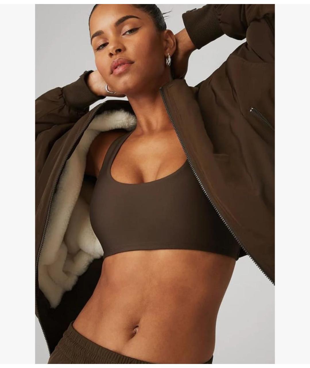 ALO YOGA Коричневая куртка, фото 5