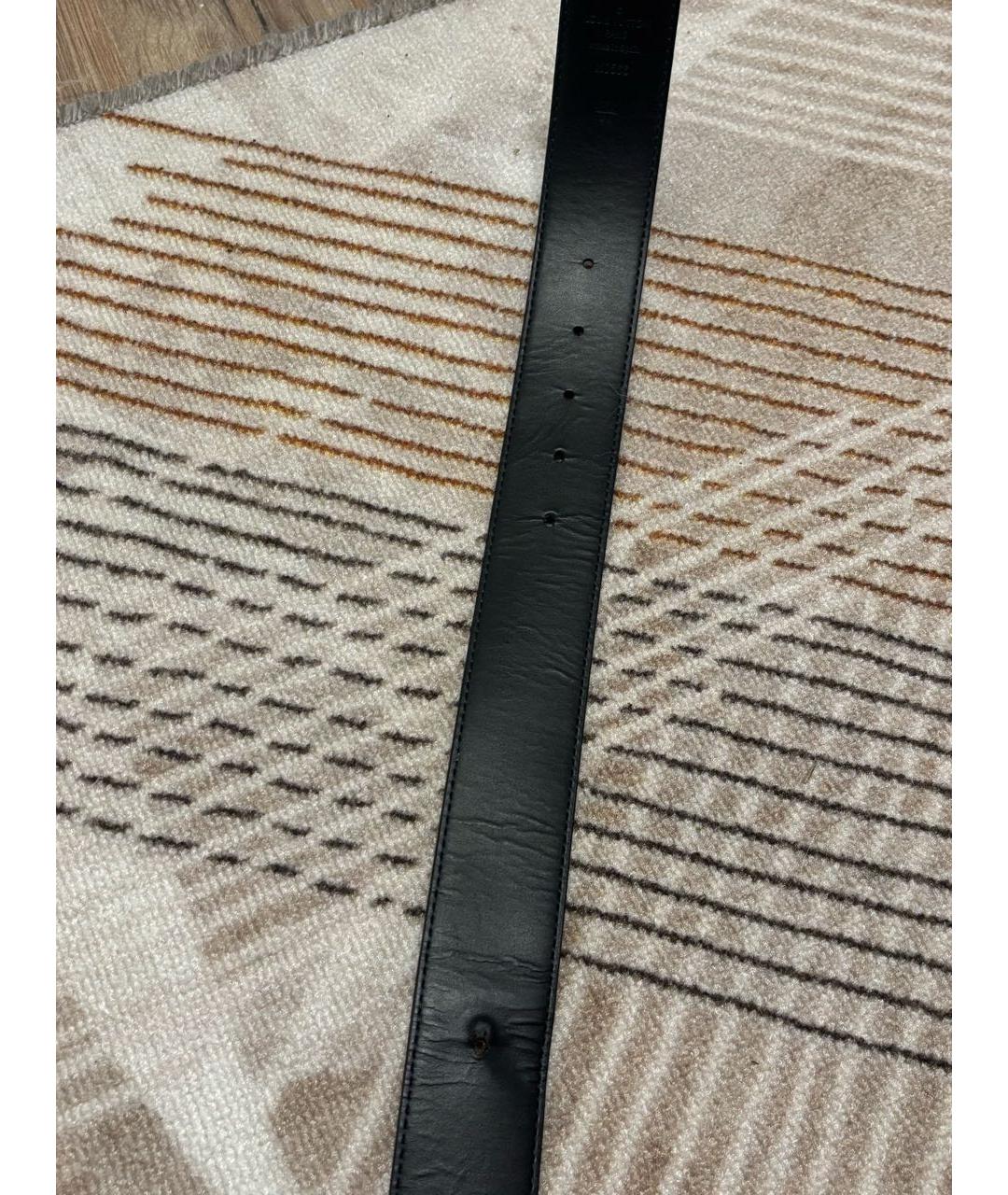LOUIS VUITTON Коричневый кожаный ремень, фото 5
