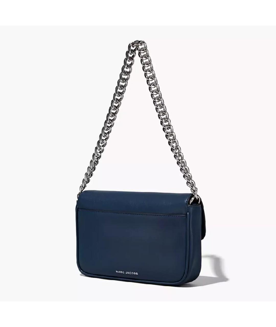 MARC JACOBS Темно-синяя кожаная сумка через плечо, фото 3