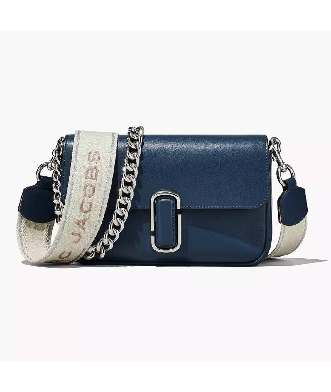 MARC JACOBS Темно-синяя кожаная сумка через плечо, фото 2