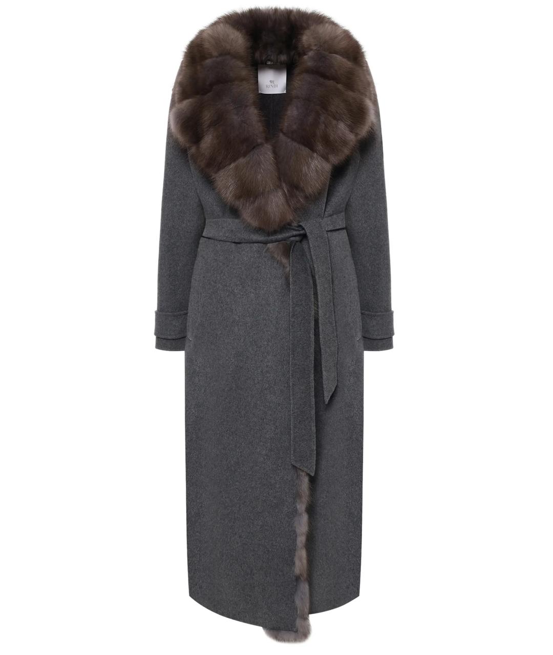 RINDI Серое пальто, фото 1